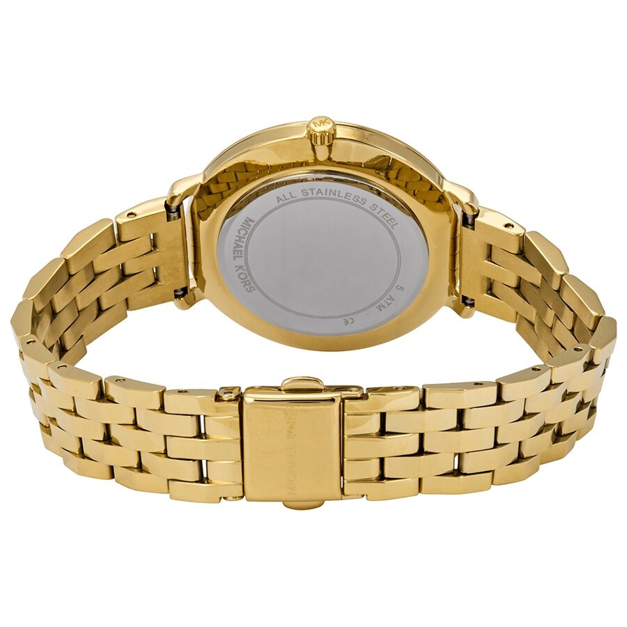 Michael Kors Pyper Crystal Yellow Gold-tone Dial Ladies Watch MK3898