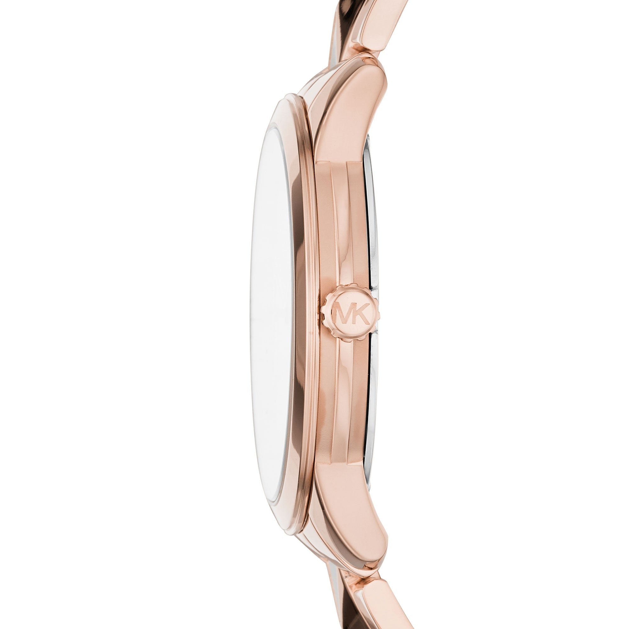Michael Kors Runway Mercer White MOP Dial Rose Gold Women's Watch - MK6671