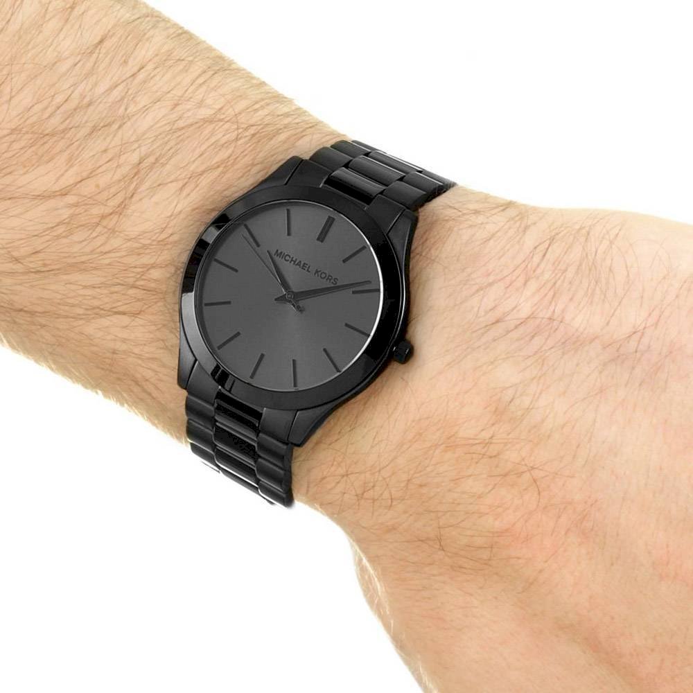 Michael Kors Slim Runway Black Dial Men's Watch MK8507 - The Watches Men & CO #5