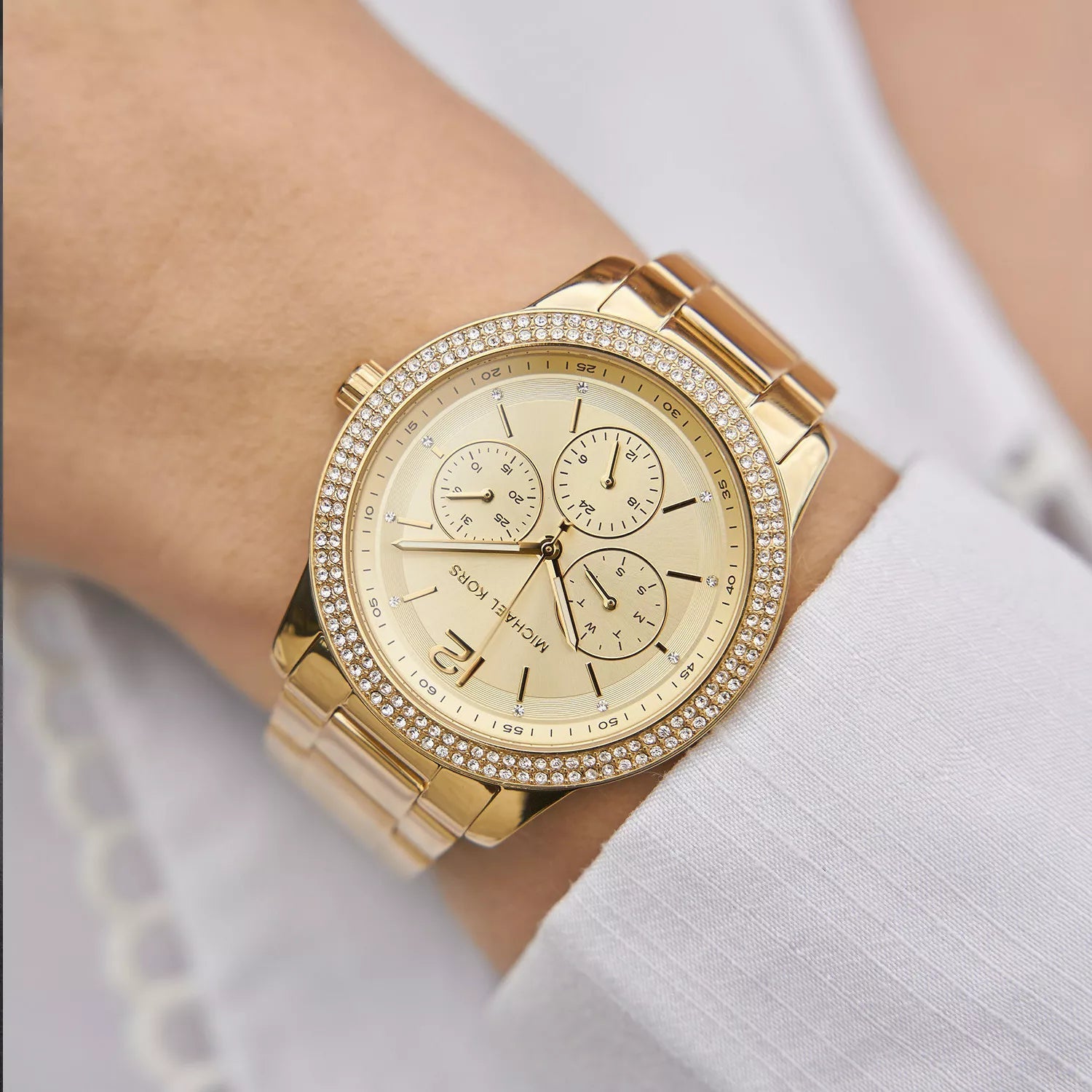 Michael Kors Oversized Tibby Multifunction Gold Women's Watch - MK6927