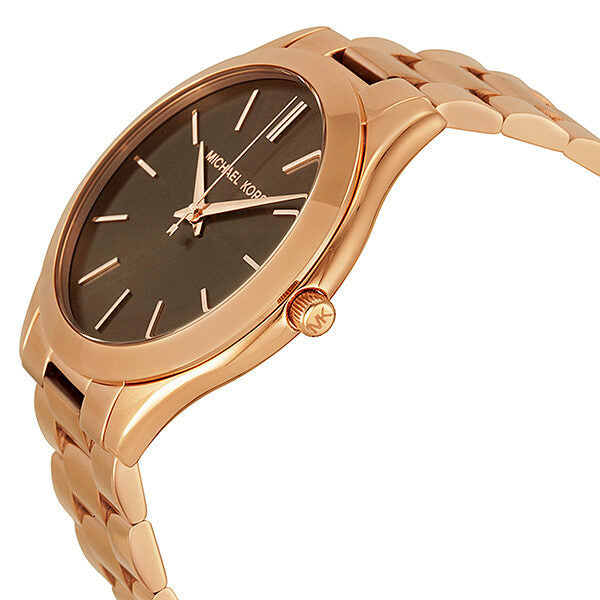 Michael Kors Slim Runway Rose Gold Dial Ladies Watch MK3181