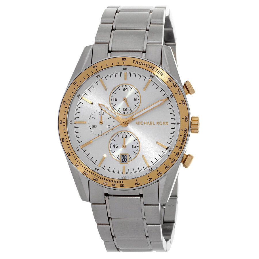 Michael Kors Warren Chronograph Quartz Silver-Tone Men's Watch - MK9112