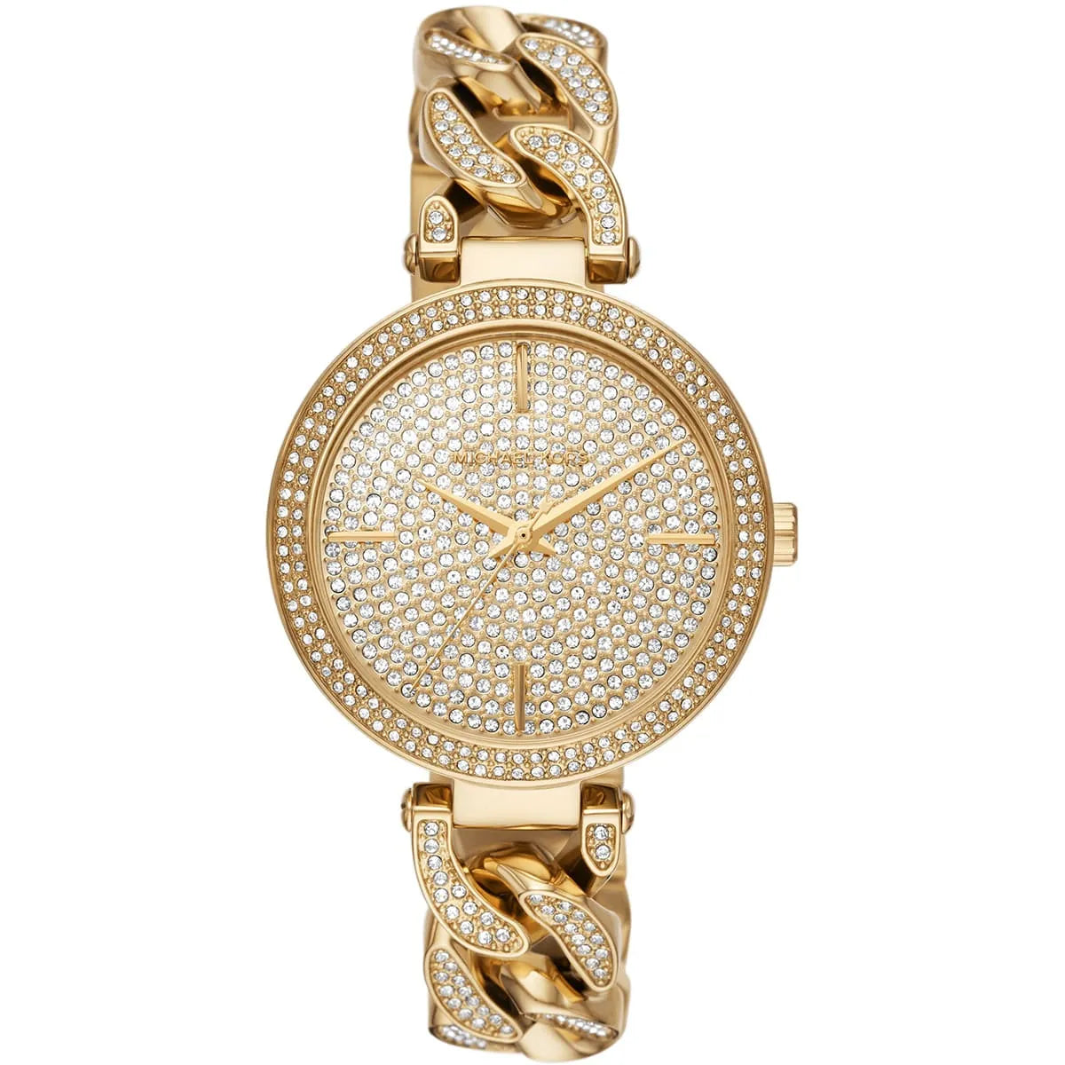 Michael Kors Catelyn Quartz Crystal Glitz Dial Gold-Tone Watch - MK4674