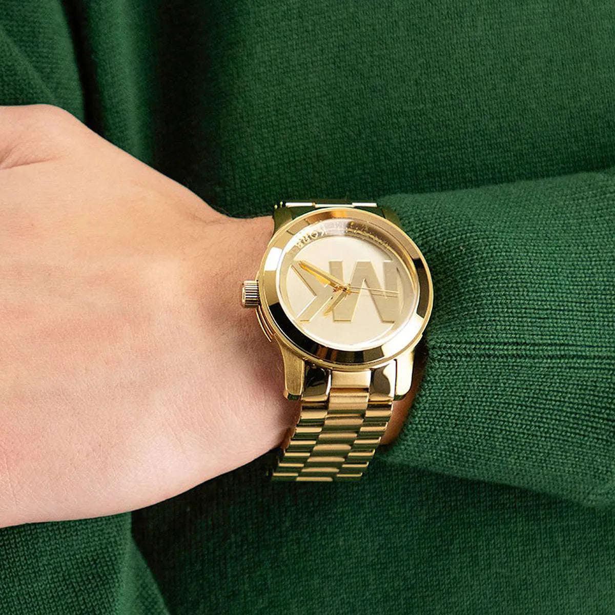 Michael Kors Runway Champagne Dial Gold-Tone Women's Watch - MK5473