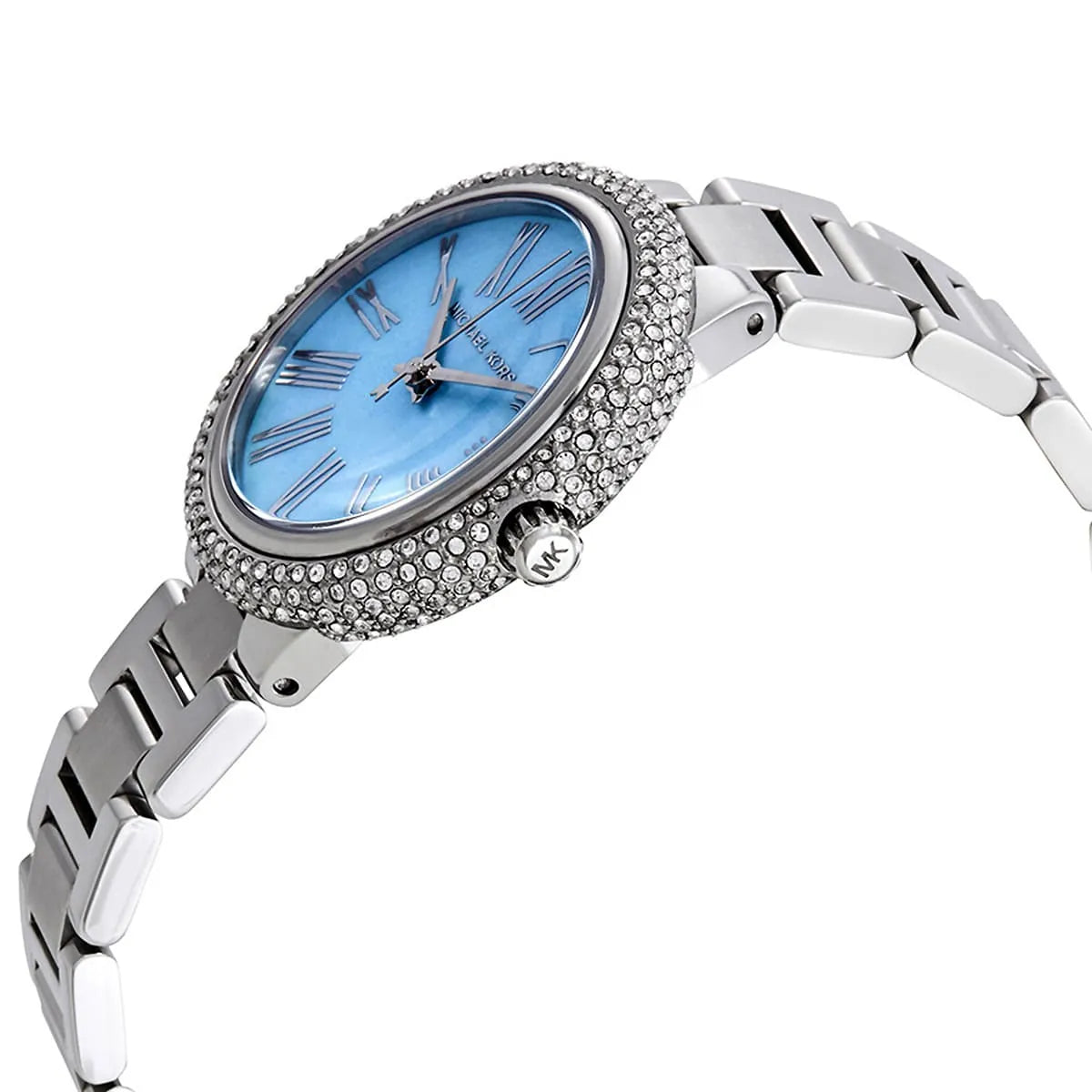 Michael Kors Mini Taryn Blue MOP Dial Silver Women's Watch - MK6563