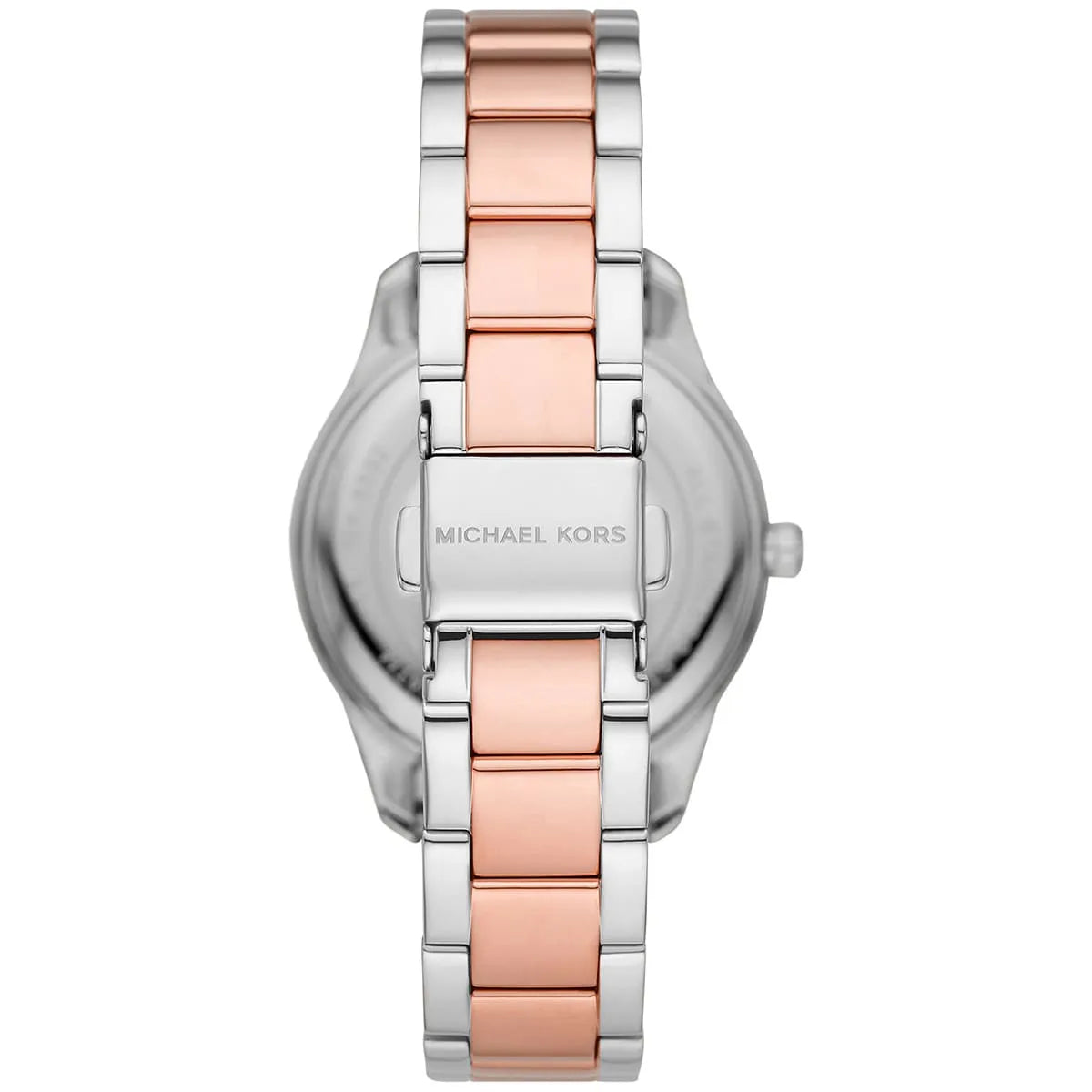 Michael Kors Layton Three Hand Pink Dial Two Tone Steel Strap Watch For Women - MK6894 mk6894 - Image 3