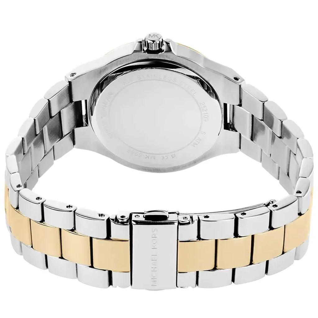 Michael Kors Lennox Pavé Two-Tone Watch MK6988