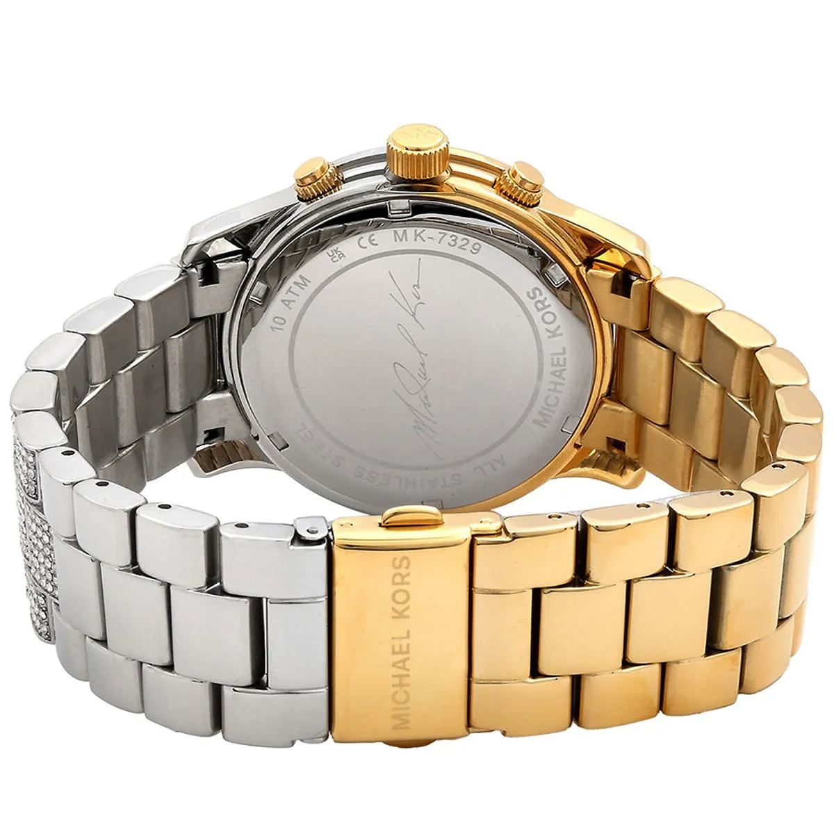 Michael Kors Runway Pavé Two-Tone Watch MK7329