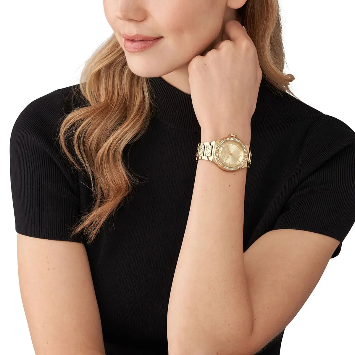 Michael Kors Lennox Three-Hand Gold Women's Watch - MK7339