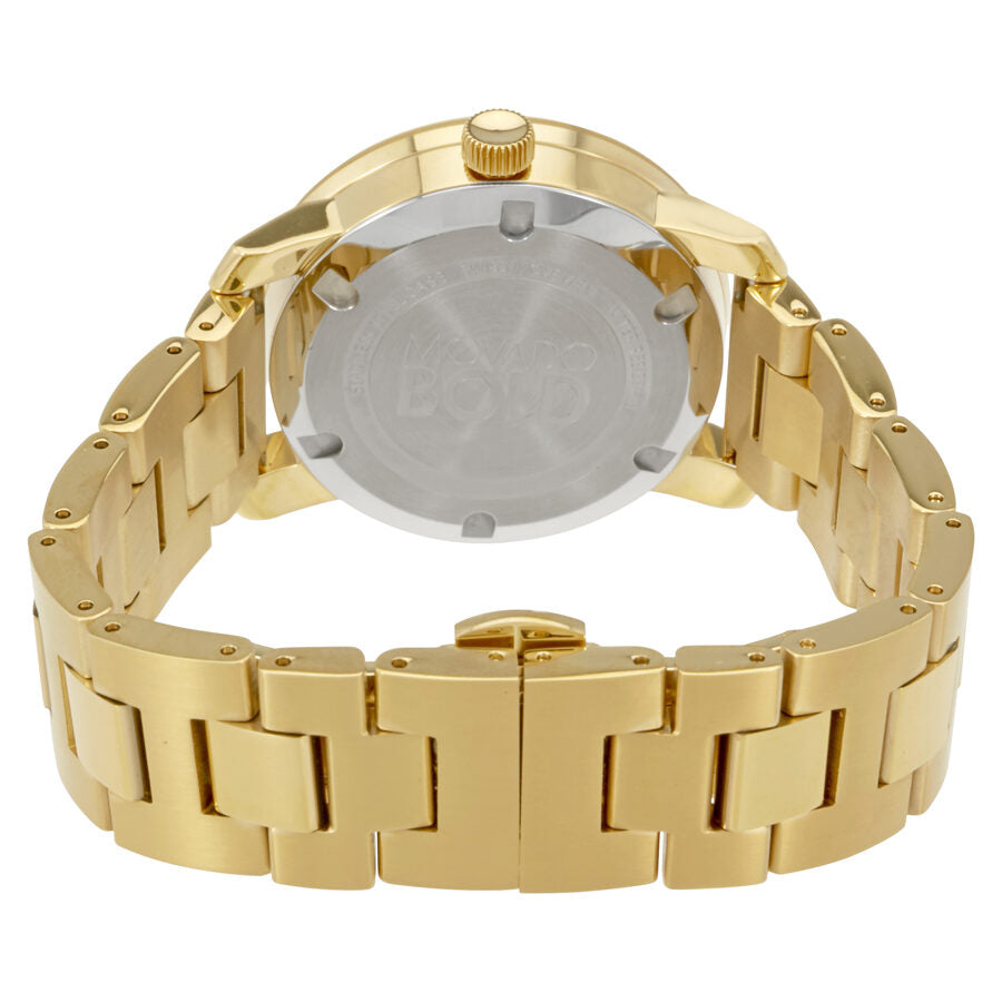 Movado Bold Black Dial Gold-tone Unisex Watch #3600397 - Kiwi Watches #3