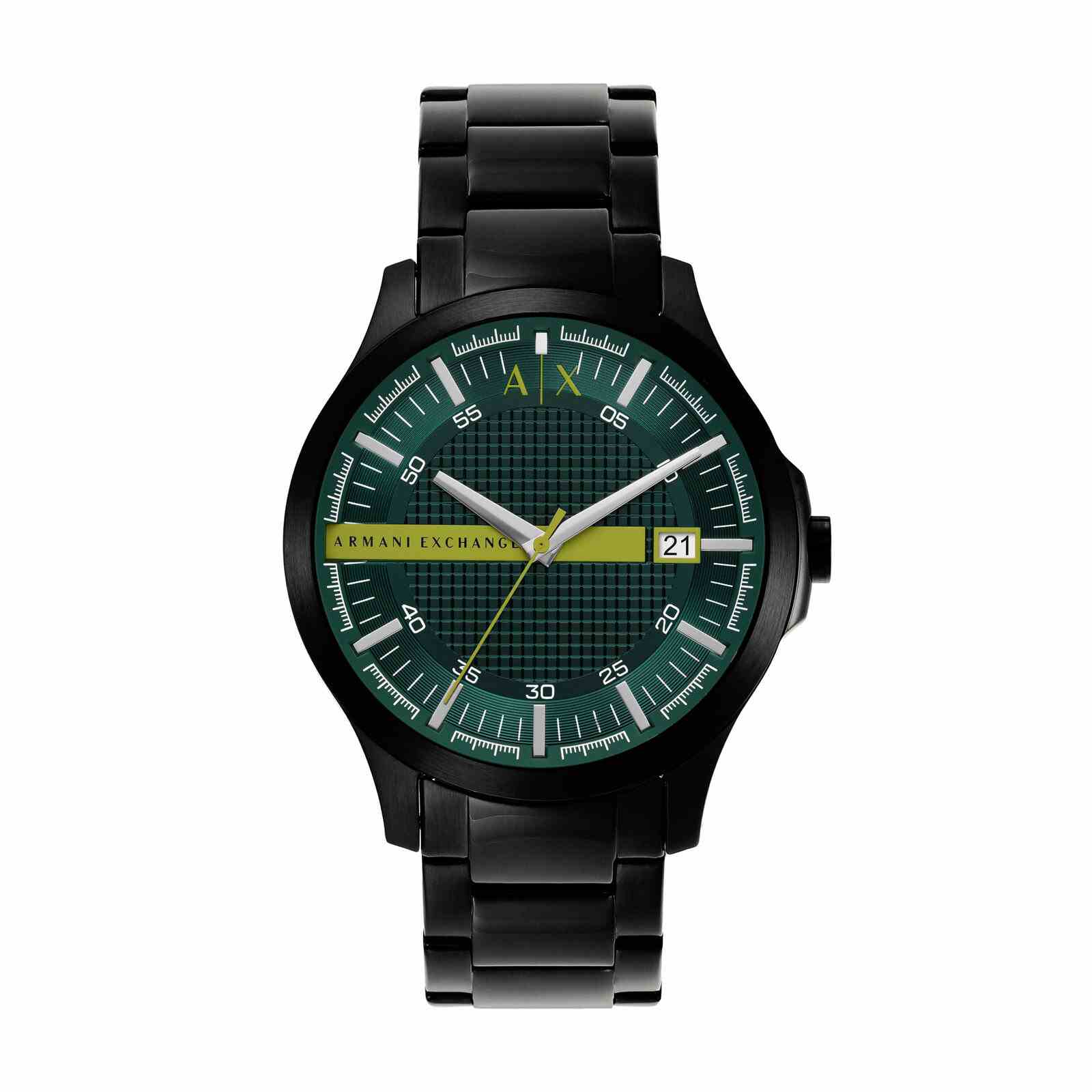 Armani Exchange Hampton Green Dial Black Watch - AX2450