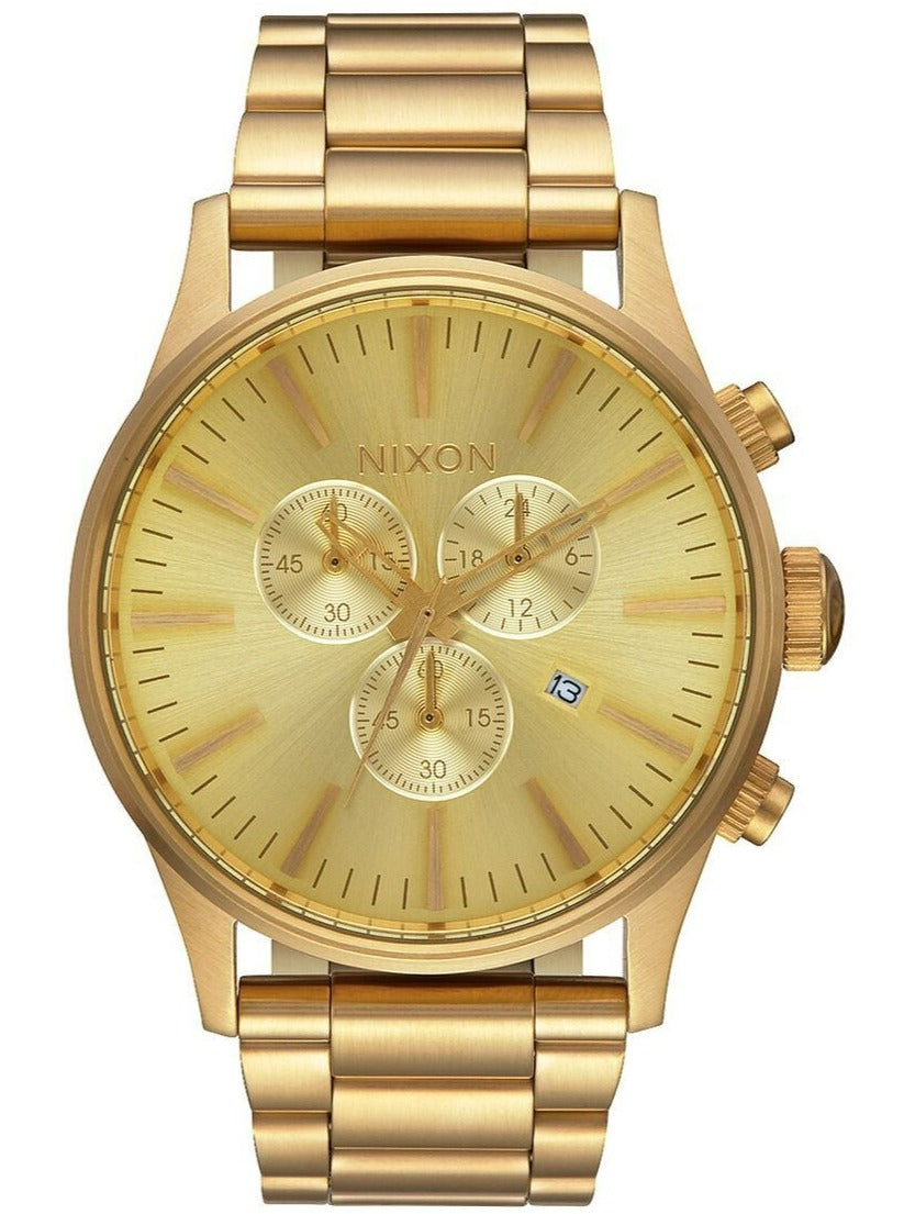 Nixon Sentry Chrono Gold Men's Watch A386-502 - The Watches Men & CO