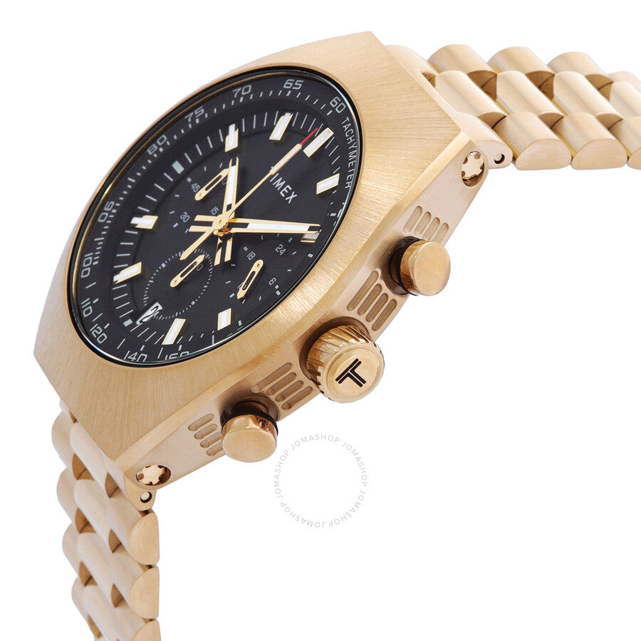 Open Box - Timex Legacy Chronograph Quartz Black Dial Men's Watch TW2W22100 - The Watches Men & Co #2