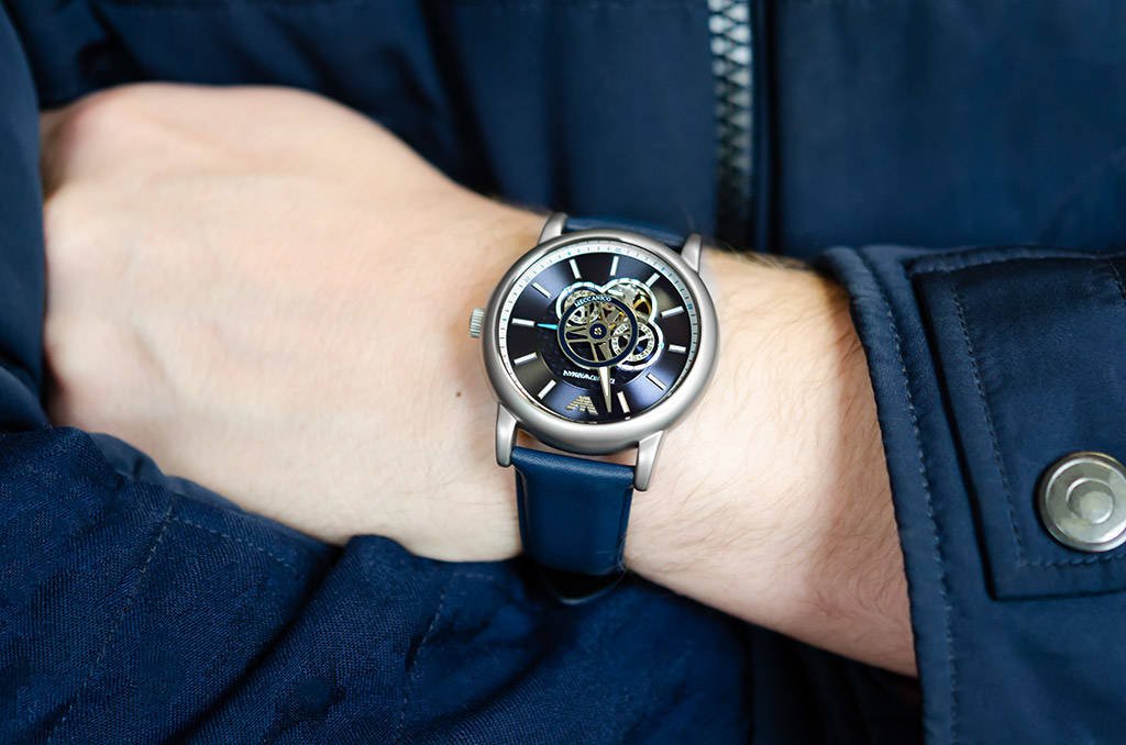 Emporio Armani Chronograph Automatic Blue Dial Men's Watch AR60011