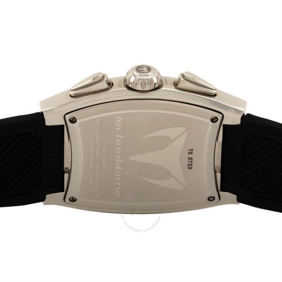 Pre-owned Technomarine TechnoSquare Purple Dial Ladies Watch DTSC09-BKA - The Watches Men & Co #4