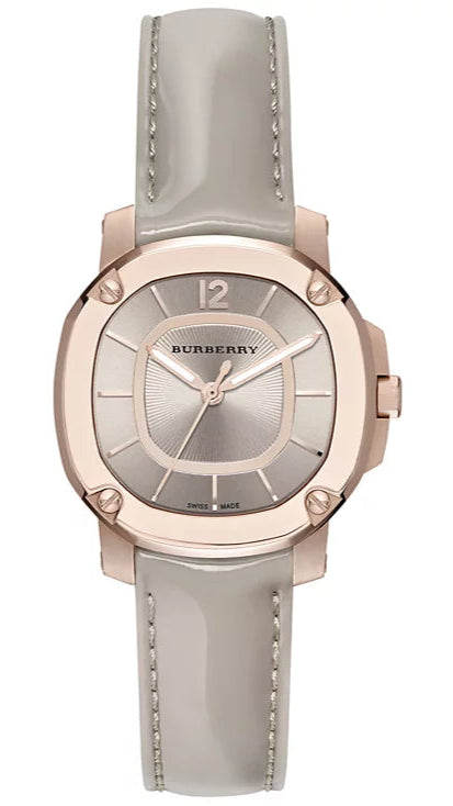 Burberry The Britain Gray Dial Gray Leather Strap Watch for Women - BBY1718 BBY1718 - Image 1