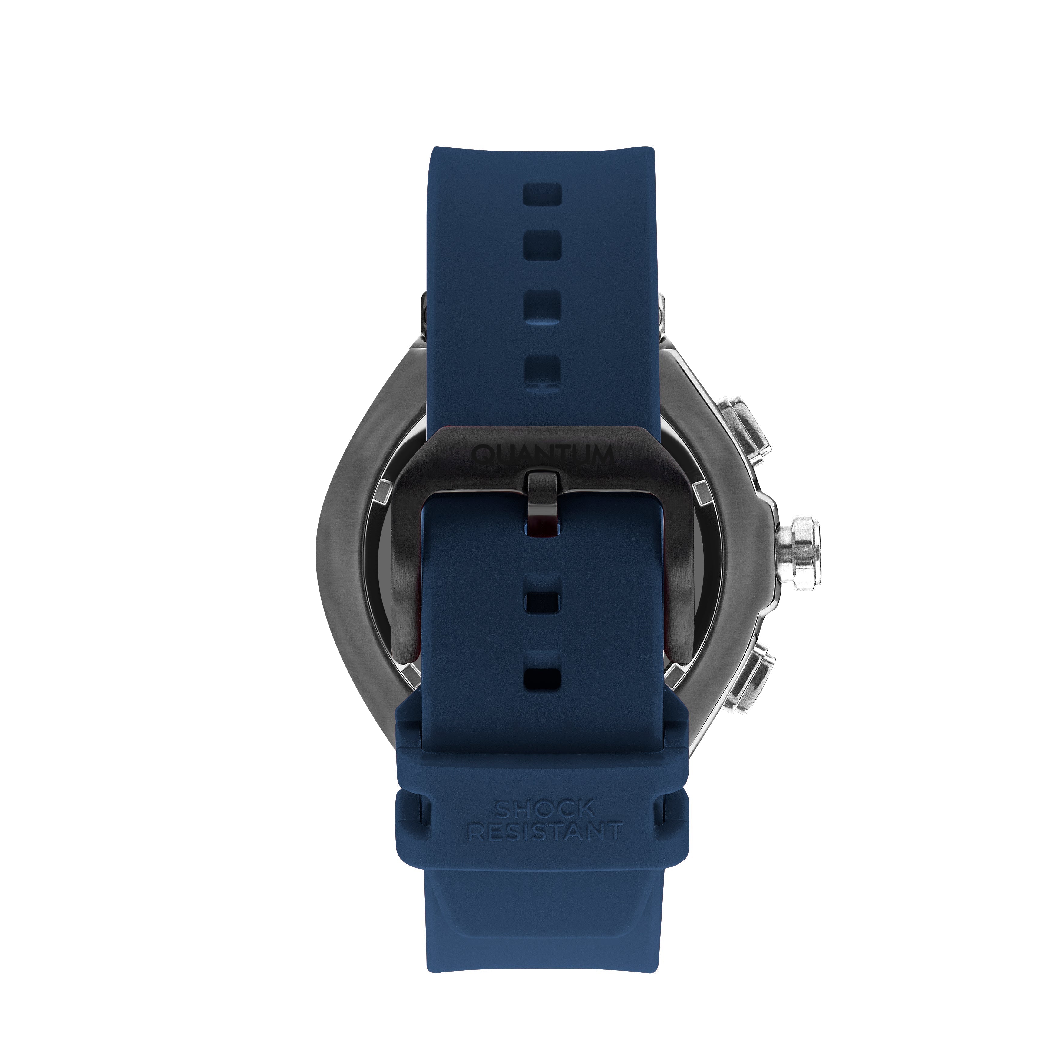 Quantum Hunter Men’s Dark Blue Dial Chronograph Watch – HNG1010.099 - Watch