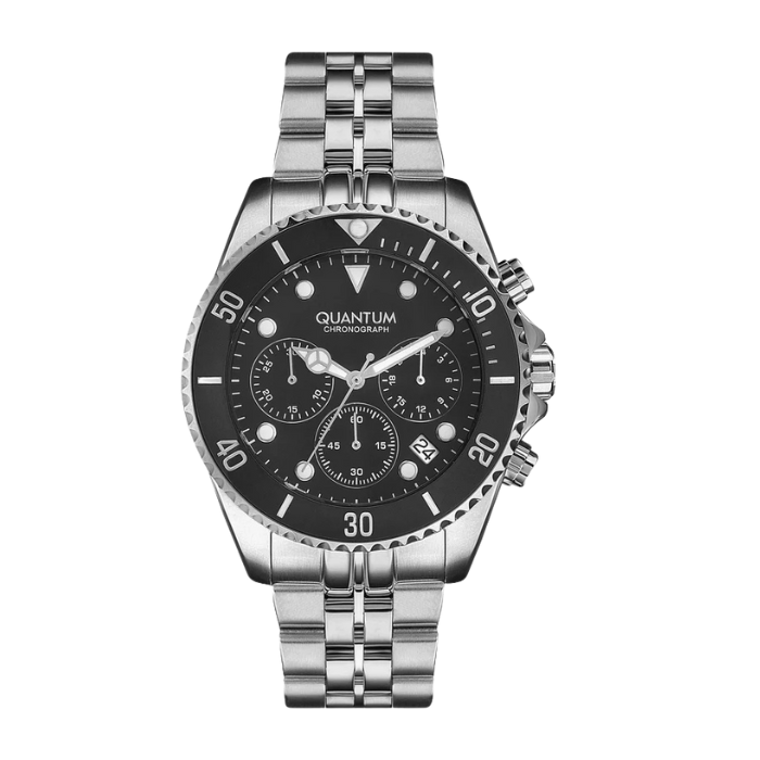 Quantum Silver Chronograph Stainless Steel Strap Men’s Watch PWG930.350 - Watch
