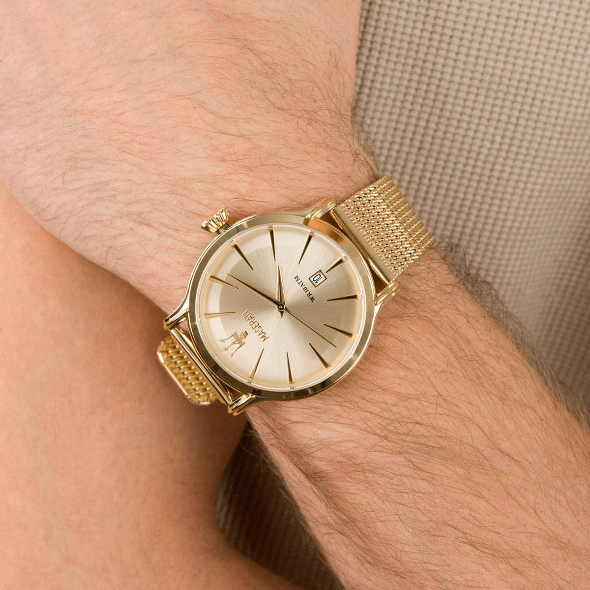 Maserati Epoca Gold Dial Watch R8853118003