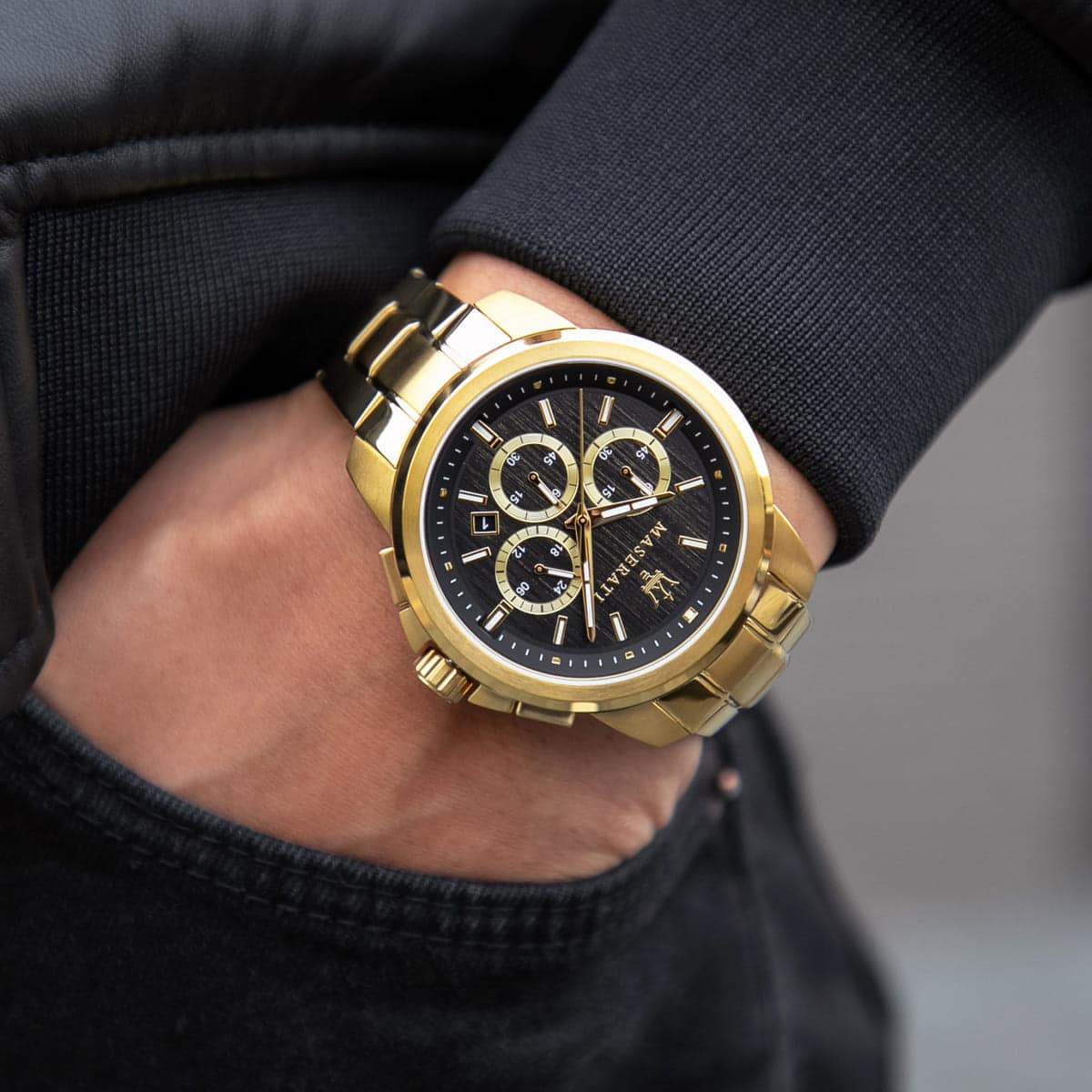 Maserati Successo Chronograph Quartz Black Dial Watch R8873621013