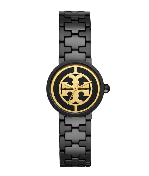 Tory Burch Reva Black Stainless Steel Women's Watch TBW4038