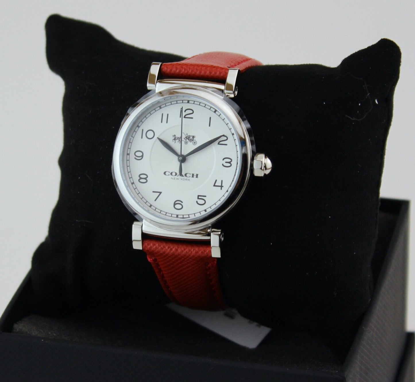 Coach Madison Red Leather Strap Women's Watch 14502407 - Dawson Watches #4