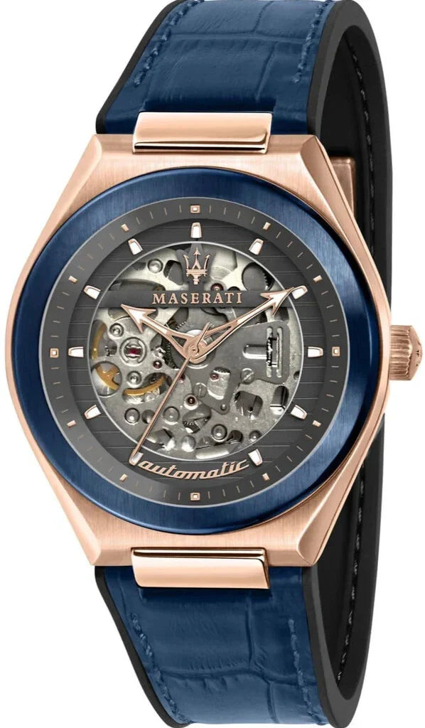 Maserati Triconic Men's Automatic Black Skeleton Dial Watch R8821139001 R8821139001 - Image 1