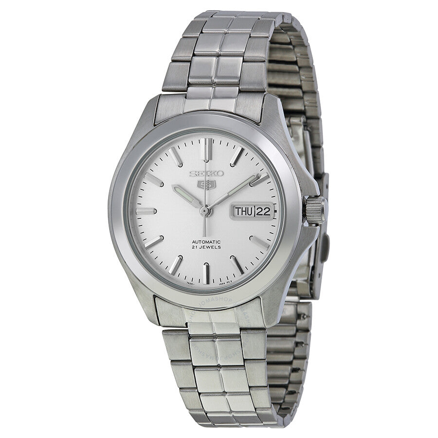 Seiko Series 5 Automatic Silver Dial Men's Watch SNKK87 - Dawson Watches