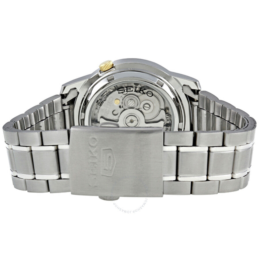 Seiko 5 Automatic Stainless Steel White Dial Men's Watch SNKK07 - The Watches Men & Co #3