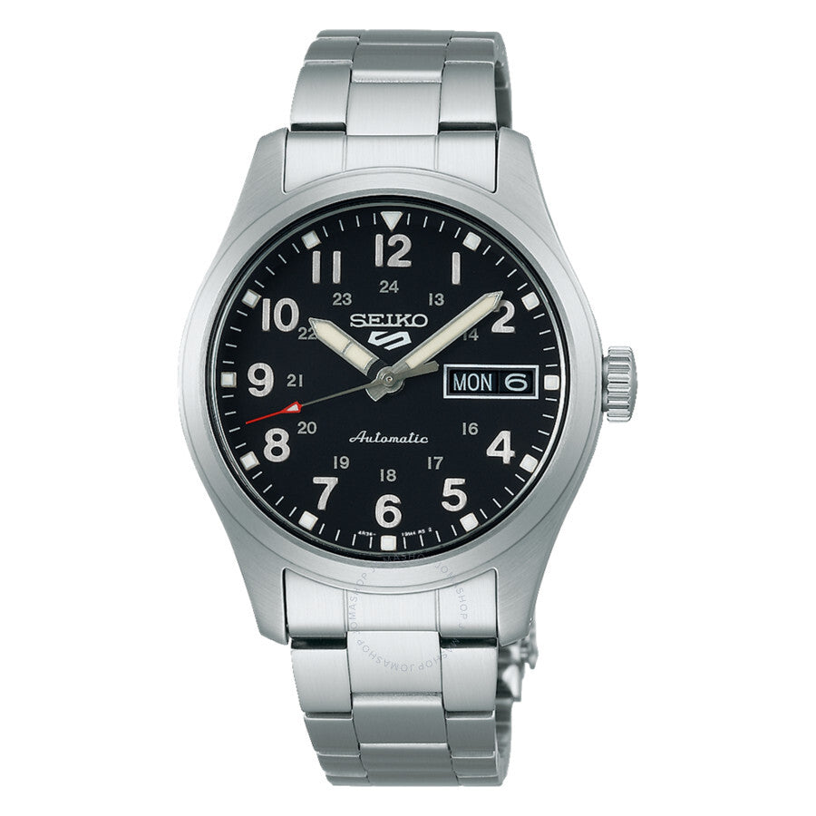 Seiko 5 Sports Automatic Black Dial Unisex Watch SRPJ81 - The Watches Men & Co