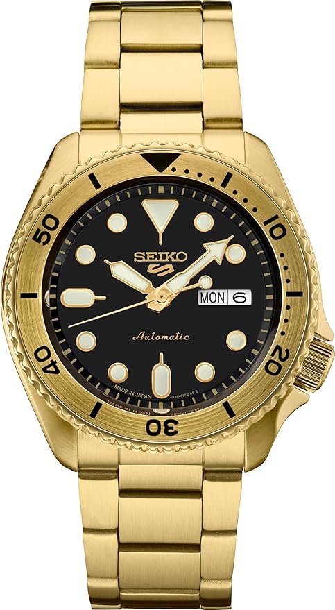 Seiko 5 Sports Automatic Gold Watch - SRPK18