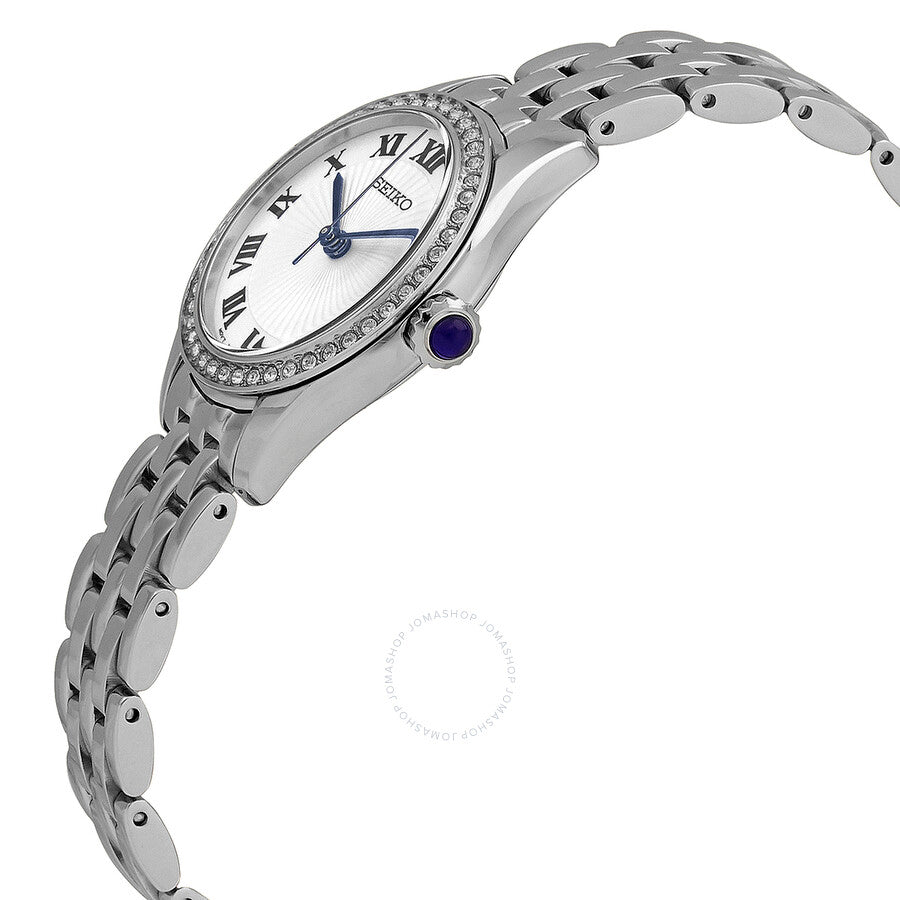 Seiko Classic Quartz White Dial Ladies Watch SUR333