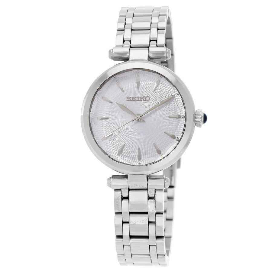 Seiko Discover More Quartz Light Blue Dial Ladies Watch SRZ553P1 - The Watches Men & Co