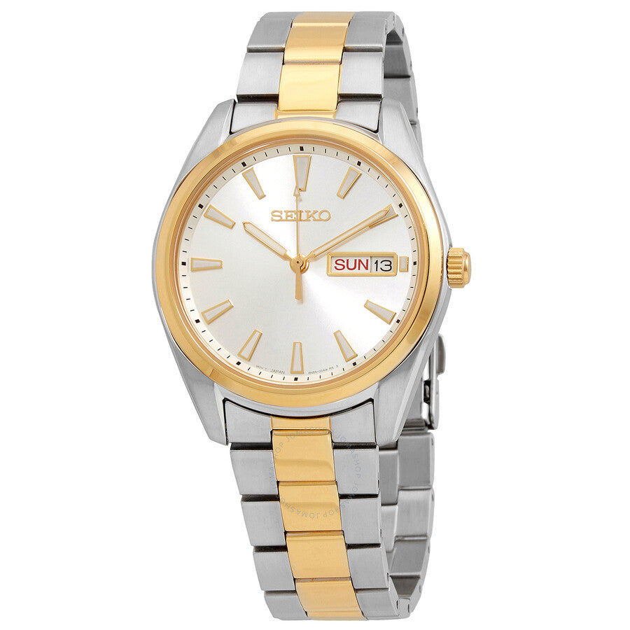 Seiko Neo Classic Quartz Silver Dial Men's Watch SUR446P1 - The Watches Men & Co