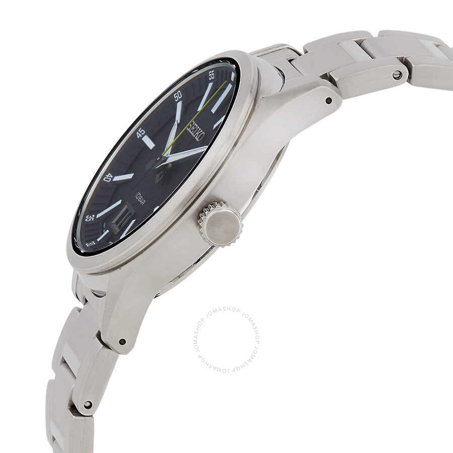 Seiko quartz Black Dial Men's Watch SUR535