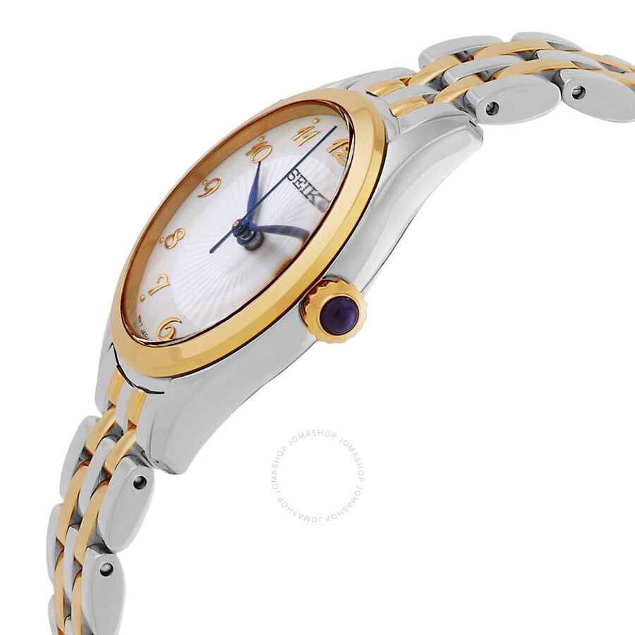 Seiko Quartz Silver Dial Two-Tone Ladies Watch SUR380P1 - The Watches Men & Co #2