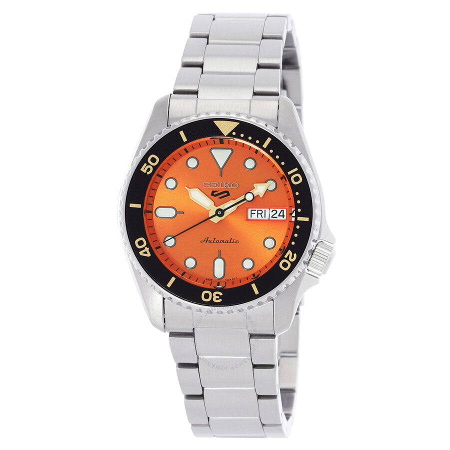 Seiko Seiko 5 Automatic Orange Dial Unisex Watch SRPK35 - Dawson Watches
