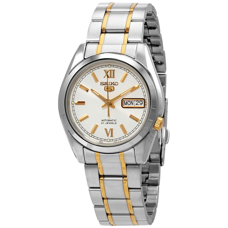 Seiko 5 Automatic Silver Dial Men's Watch SNKL57 - Dawson Watches