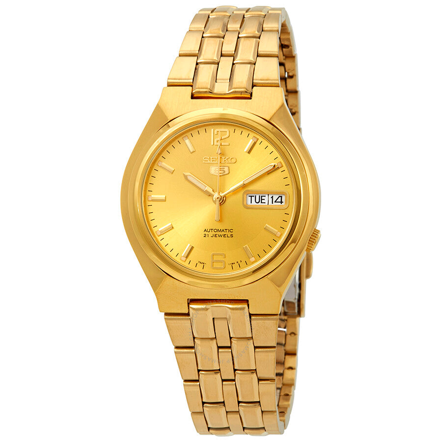 Seiko Series 5 Automatic Gold Dial Men's Watch SNKL64 - Dawson Watches