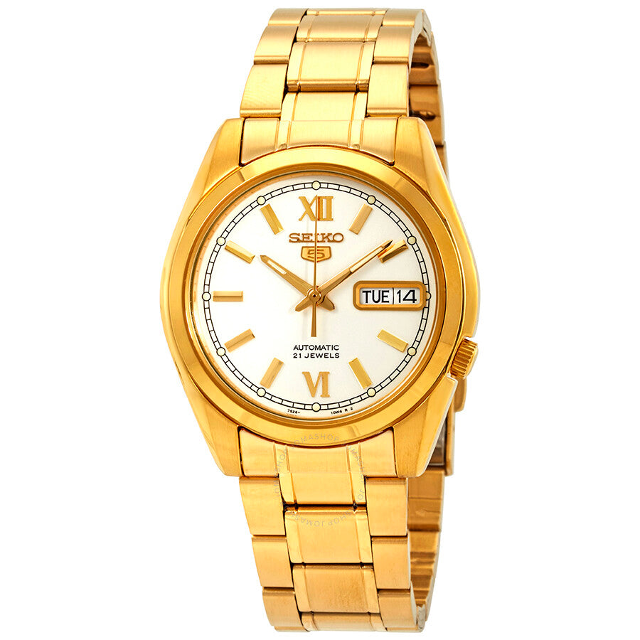 Seiko Series 5 Automatic Silver Dial Men's Watch SNKL58 - Dawson Watches