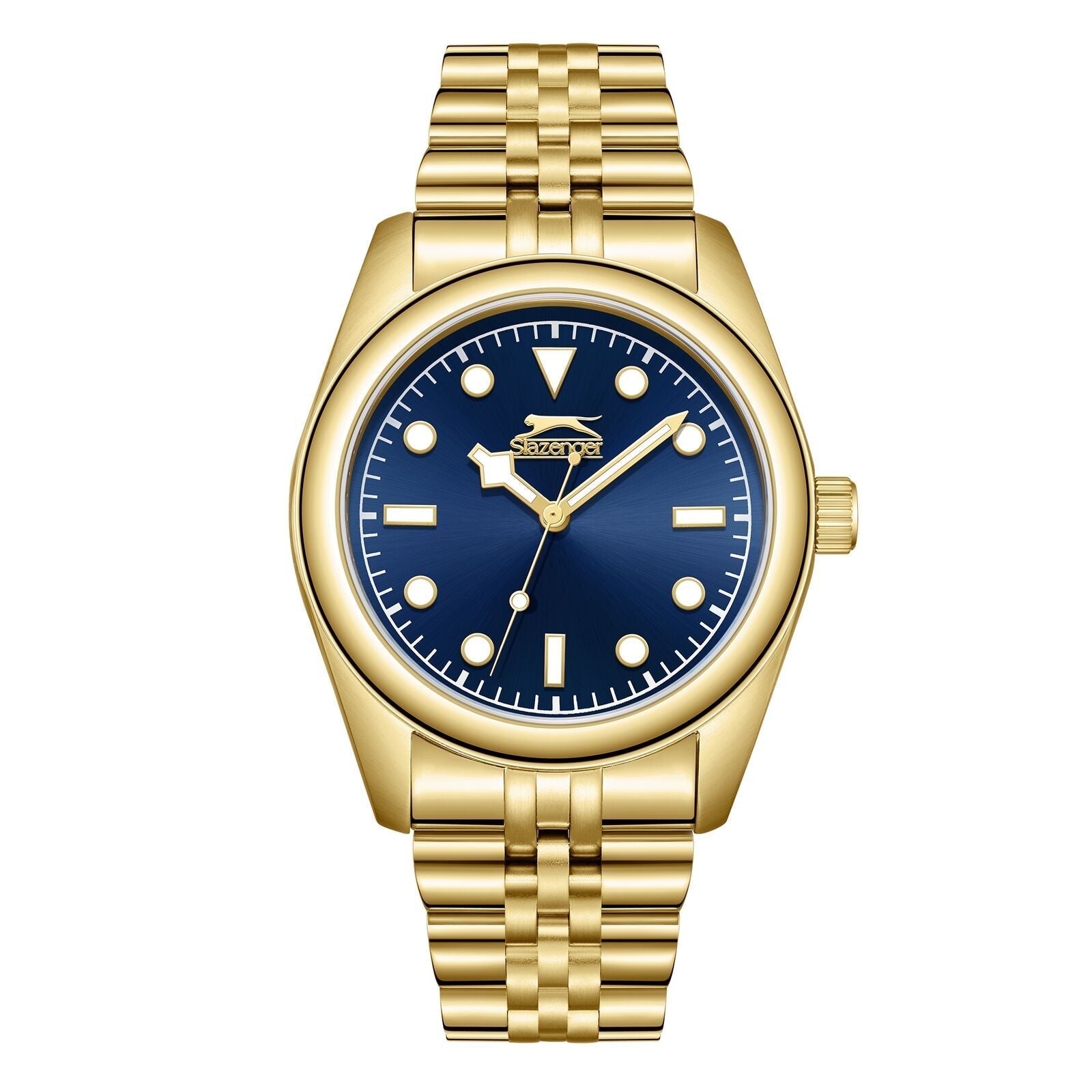 Slazenger Three-hand Navy Blue Dial Gold Watch - SL.09.2354.1.06