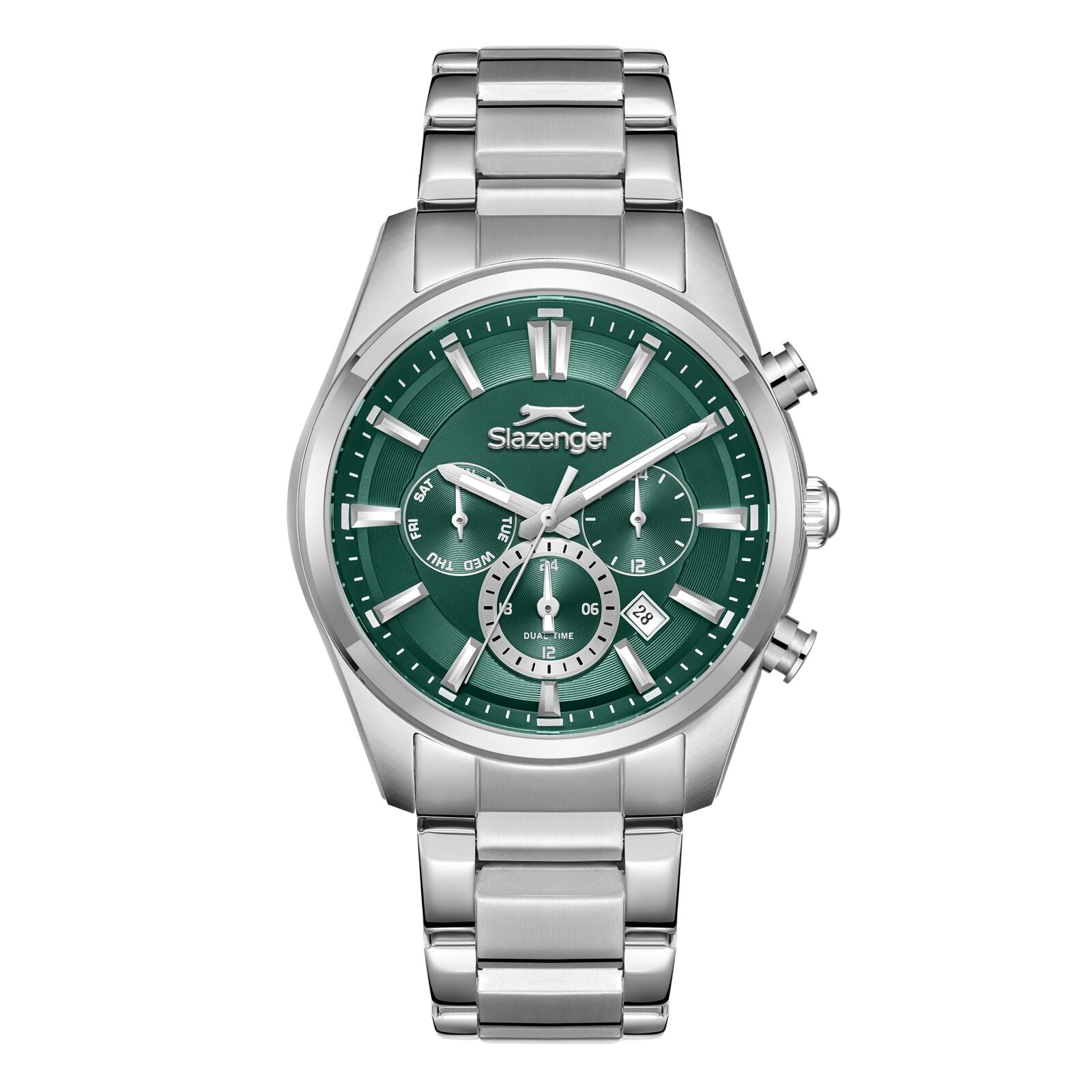 Slazenger Sport Multifunction Green Dial Metallic Watch - SL.09.2498.2.06