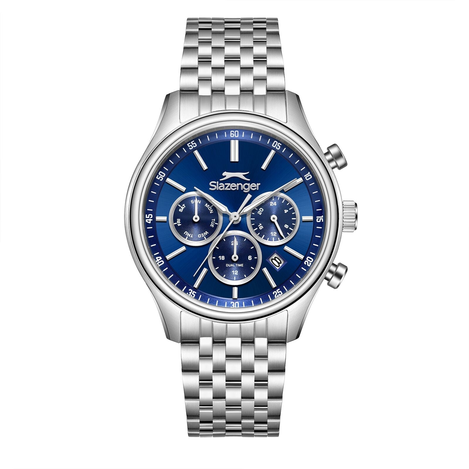 Slazenger Chronograph Blue Dial Silver Watch - SL.09.2487.2.04