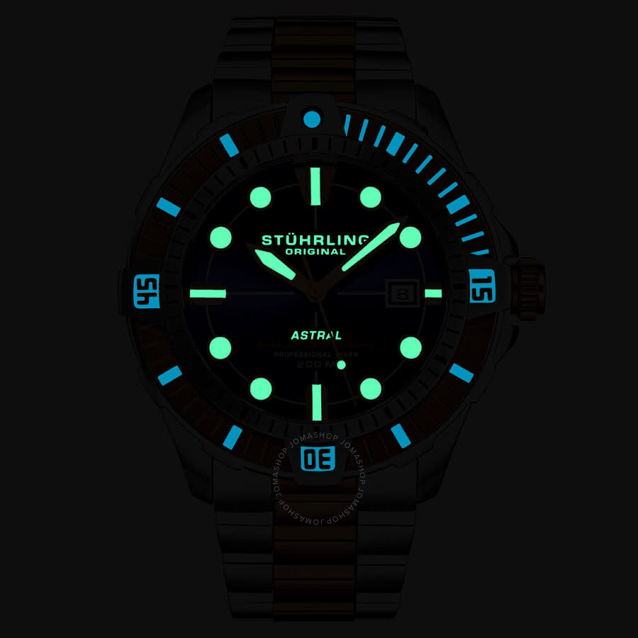 Stuhrling Original Aquadiver Automatic Blue Dial Men's Watch M16747 - Dawson Watches #4