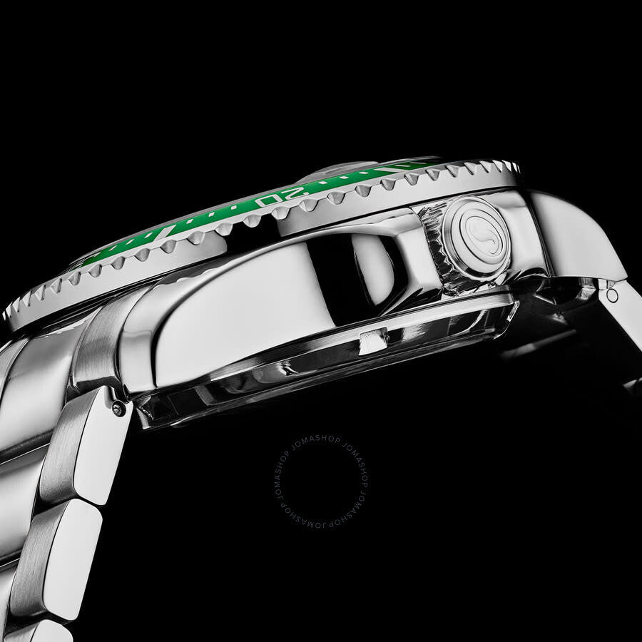 Stuhrling Original Aquadiver Automatic Green Dial Men's Watch M18253#M18253 - The Watches Men & Co #6