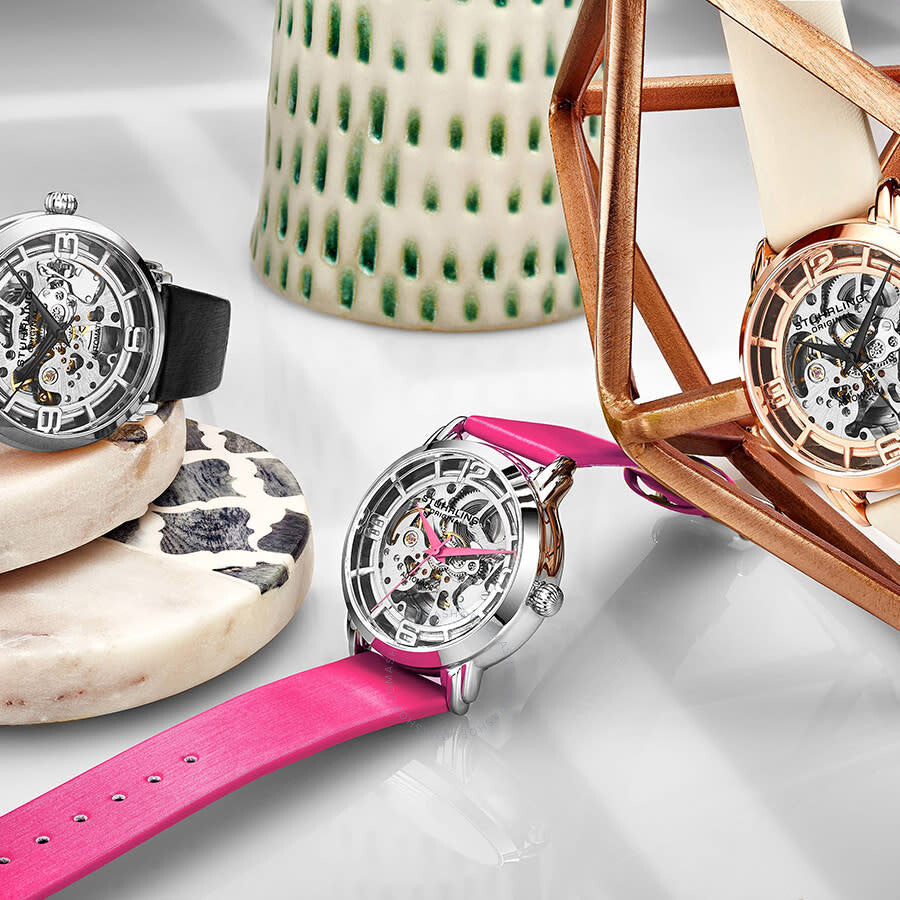 Stuhrling Original Legacy Automatic Silver Dial Ladies Watch M13636 - Dawson Watches #3