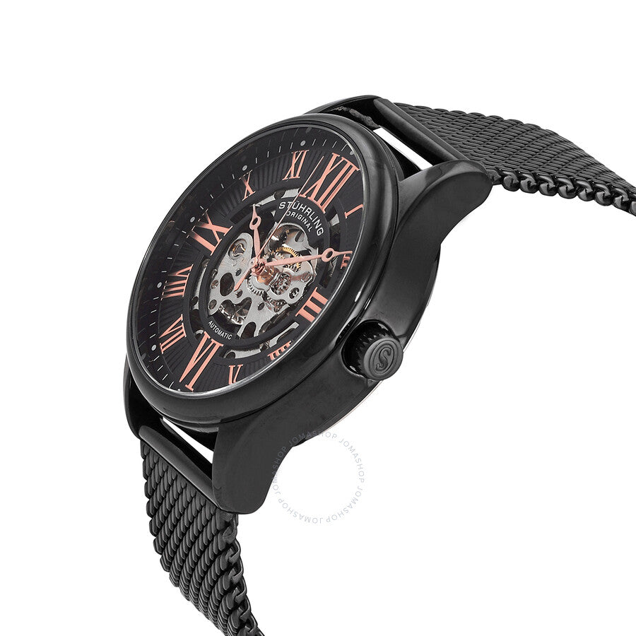 Stuhrling Original Legacy Black Dial Men's Watch M15954 - Dawson Watches #2