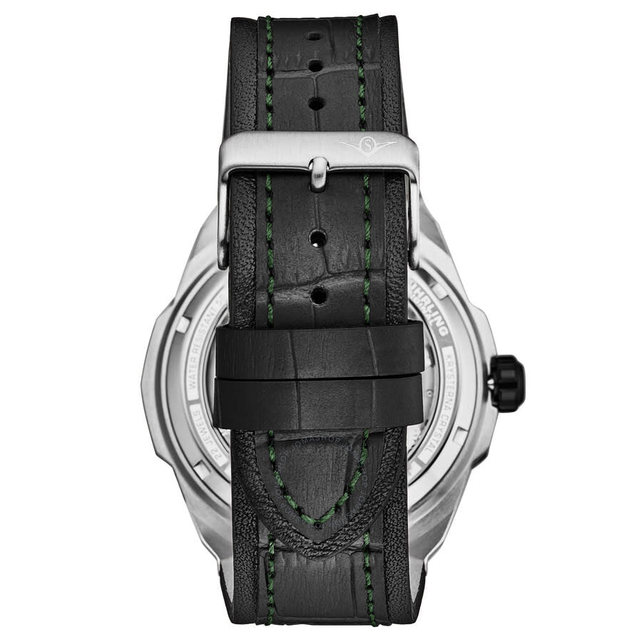 Stuhrling Original Legacy Chronograph Automatic Green Dial Men's Watch M18220 - The Watches Men & Co #2