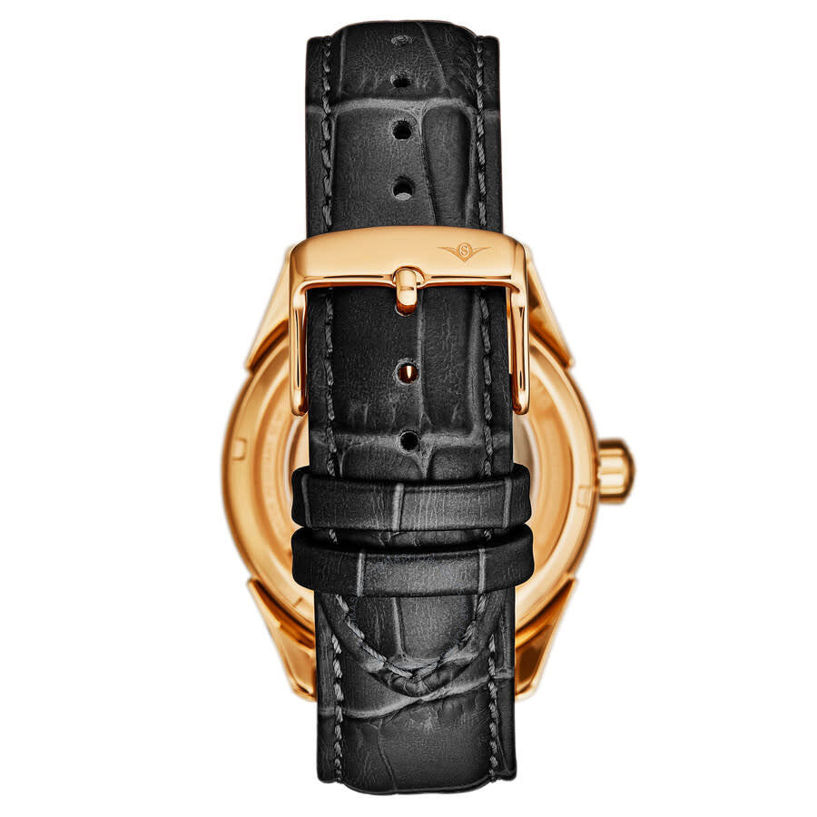 Stuhrling Original Legacy Chronograph Automatic Rose Gold Dial Men's Watch M18247 - Dawson Watches #2