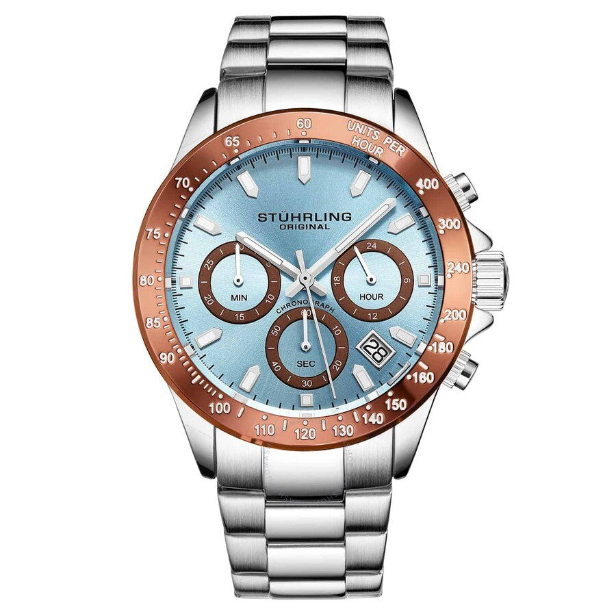 Stuhrling Original Monaco Blue Dial Men's Watch M15804 - The Watches Men & Co